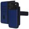 Mobiparts Housse iPhone 17 Pro Max Etui avec Coque Détachable en Cuir Véritable Porte-Monnaie - Bleu