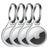 ITSKINS AirCover Coque TPU souple Porte-clés pour Apple AirTag - Blanc