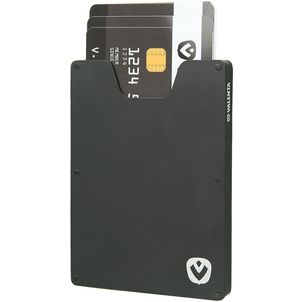 Valenta Card Case Aluminium - Porte Cartes en en Aluminium - 7 Cartes - Noir