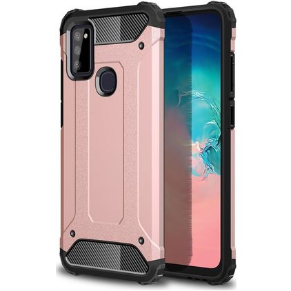 Mobigear Outdoor Coque Samsung Galaxy M51 Coque arrière Rigide Anti-Chocs - Rose doré