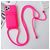 Mobigear Lanyard Card iPhone 15 Pro Coque avec cordon en Silicone et Porte-Cartes - Rouge