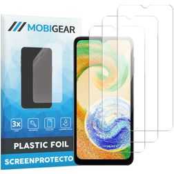 Mobigear Samsung Galaxy A04s Protection d'écran Film - Compatible coque (Lot de 3)