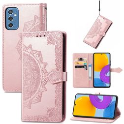 Mobigear Mandala Housse Samsung Galaxy M52 Etui Porte-Monnaie - Rose doré