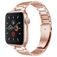 Mobigear Lissabon Bracelet Acier pour Apple Watch Fermeture boucle déployante - 42/41/40/38 mm - Rose doré