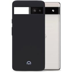 Mobilize Rubber Gelly Coque Google Pixel 6a Coque arrière en TPU Souple - Matt Black
