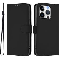 Mobigear Urban Wallet Housse iPhone 16 Pro Etui Porte-Monnaie - Noir