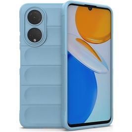 Mobigear Bumpy Coque HONOR X7 Coque arrière en TPU Souple - Bleu