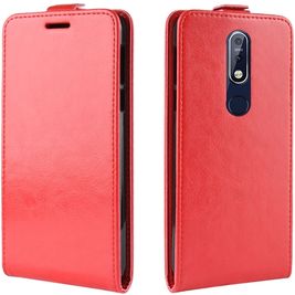 Mobigear Nokia 7.1 Étui à rabat - Rouge Mobigear Nokia 7.1 Étui à rabat - Rouge