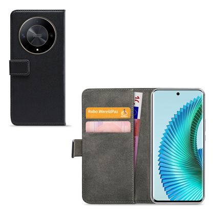Mobilize Classic Gelly Wallet Housse HONOR Magic 6 Lite Etui Porte-Monnaie - Noir