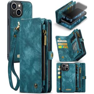 Caseme 008 Housse iPhone 13 Etui avec Coque Détachable Porte-Monnaie - Bleu