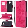 Mobigear Butterfly Xiaomi Redmi Note 9 Étui Portefeuille - Magenta