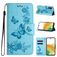 Mobigear Butterfly Housse Samsung Galaxy A35 Etui Porte-Monnaie - Bleu