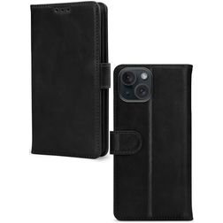 Mobilize Premium Gelly Wallet Housse iPhone 15 Plus Etui Porte-Monnaie - Noir