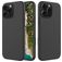 Mobigear Rubber Touch Coque iPhone 16 Pro Max Coque arrière en Silicone - Noir