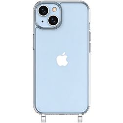 Mobigear Mix & Match Transparent iPhone 14 Plus TPU souple Coque avec cordon - Transparent