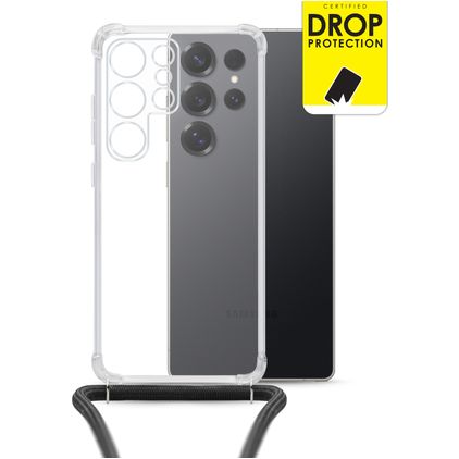 My Style Loop Transparent Samsung Galaxy S26 Ultra TPU souple Coque avec cordon - Transparent