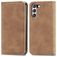 Mobigear Retro Slim Housse Samsung Galaxy S21 FE Etui Porte-Monnaie - Marron