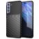 Mobigear Groove Coque Samsung Galaxy S21 FE Coque arrière en TPU Souple - Noir