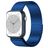 Mobigear London Bracelet Acier Apple Watch Fermeture magnétique - 42/41/40/38 mm - Bleu
