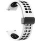 Mobigear Sport Plus Mag Bracelet Silicone Smartwatch Fermeture magnétique - Connexion universelle de 22 mm - Noir / Blanc