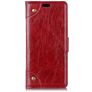 Mobigear Ranch Housse Motorola One Power Etui Porte-Monnaie - Bordeaux