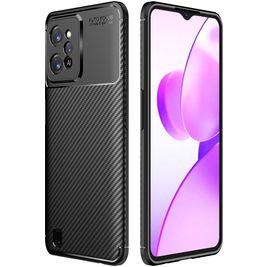 Mobigear Racing Coque Realme C31 Coque arrière en TPU Souple - Noir