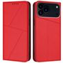 Mobigear Frosted Flip Housse iPhone 17 Pro Etui Porte-Monnaie - Rouge