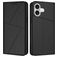 Mobigear Frosted Flip Housse iPhone 17 Etui Porte-Monnaie - Noir