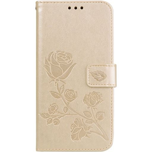 Mobigear Roses Housse Xiaomi Pocophone F1 Etui Porte-Monnaie - Or