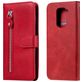 Mobigear Zipper Housse Xiaomi Redmi Note 9 Etui Porte-Monnaie - Rouge