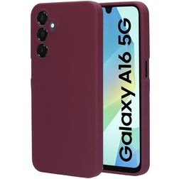 Mobiparts Coque Samsung Galaxy A16 Coque arrière en Silicone - Plum Red