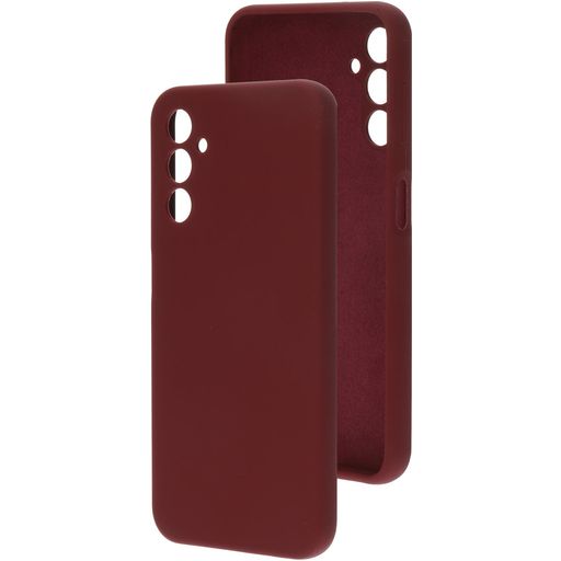 Mobiparts Coque Samsung Galaxy A14 Coque arrière en Silicone - Plum Red