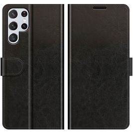 Mobigear Wallet Housse Samsung Galaxy S22 Ultra Etui Porte-Monnaie - Noir