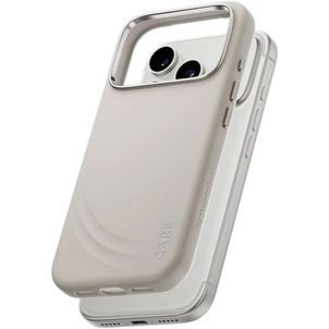 CARE by PanzerGlass Feature FLOW iPhone 17 Pro Silicone MagSafe Coque arrière Antichoc - Vanilla