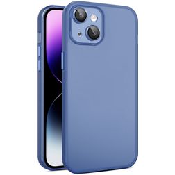 Mobigear Matt Slim Coque iPhone 15 Plus Coque arrière Rigide Anti-Chocs - Royal Blue