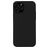 Mobigear Rubber Touch Coque iPhone 13 Coque arrière en Silicone - Noir