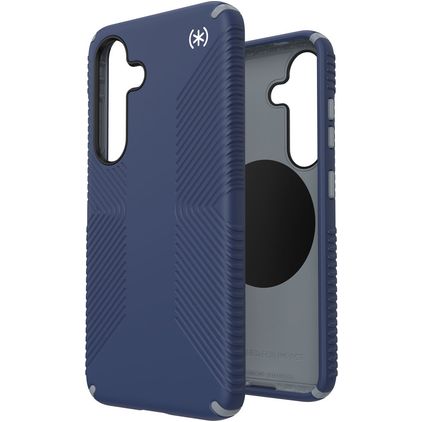 Speck Presidio2 Grip Magnet Coque Samsung Galaxy S25 MagSafe Coque arrière Rigide Anti-Chocs - Coastal Blue