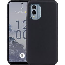 Mobigear Colors Coque Nokia X30 Coque arrière en TPU Souple - Noir