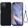 Mobigear Rubber Touch Coque OPPO Reno 4 Z 5G Coque arrière en Silicone - Noir