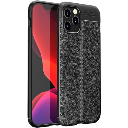 Mobigear Luxury Coque iPhone 12 Pro Coque arrière en TPU Souple - Noir