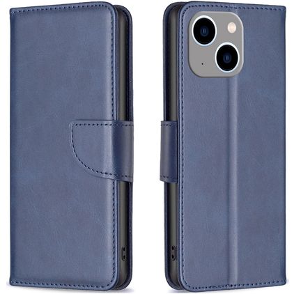 Mobigear Excellent Housse iPhone 15 Plus Etui Porte-Monnaie - Bleu