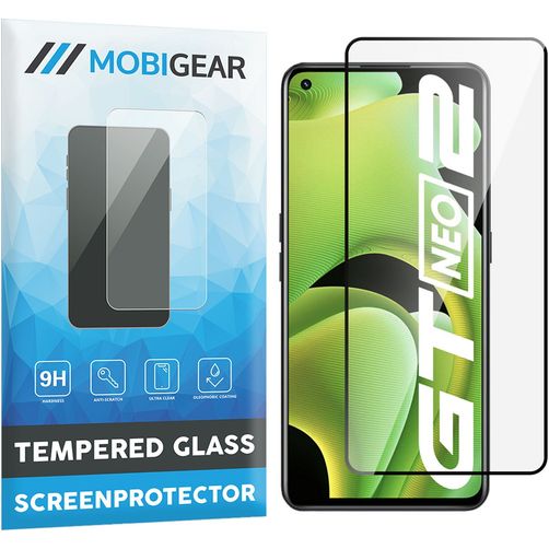 Mobigear Premium Realme GT Neo2 Verre trempé Protection d'écran - Compatible coque - Noir