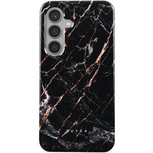 Burga Tough Coque Samsung Galaxy S24 Coque arrière Rigide Anti-Chocs - Rose Gold Marble