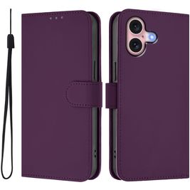 Mobigear Urban Wallet Housse iPhone 16 Etui Porte-Monnaie - Violet
