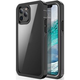 RedPepper Scratchproof Coque iPhone 12 Pro Coque arrière Rigide Anti-Chocs - Noir