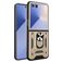 Mobigear Armor Ring Coque Samsung Galaxy Z Flip 7 Coque arrière Rigide Anti-Chocs avec Anneau-Support - Or