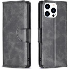 Mobigear Excellent Housse iPhone 15 Pro Etui Porte-Monnaie - Noir