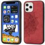 Mobigear Mandala Coque iPhone 12 Pro Max Coque arrière Rigide - Rouge
