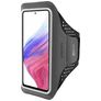 Mobiparts Comfort Fit Brassard Téléphone Samsung Galaxy A53 Brassard Coque de Sport en Neoprène - Noir