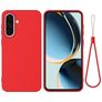 Mobigear Rubber Touch Coque Samsung Galaxy A37 Coque arrière en Silicone - Rouge